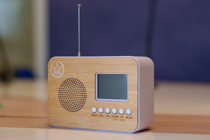 Radio Kerry Portable FM Radio with Clock